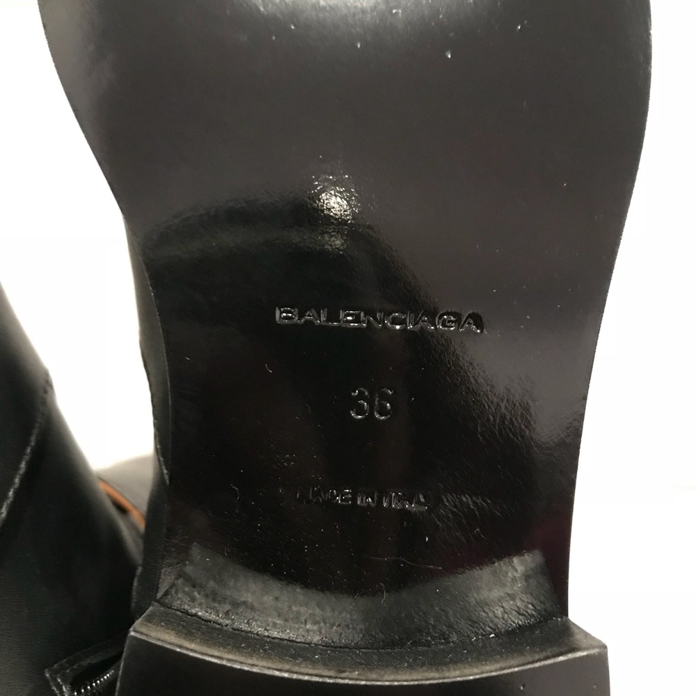 SOLD! NIB Balenciaga Papier Buckled HighBoots, 36 - Picture 8 of 8